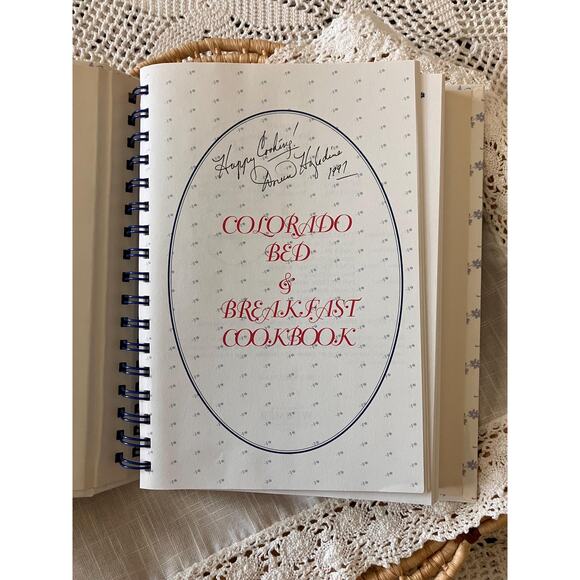 Signed 1997 Colorado Bed & Breakfast Cookbook: 85 Inn Recipes - Picture 2 of 7